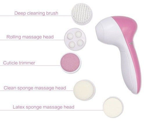 5 In 1 Electric Face Wash Brush And Cleansing Device
