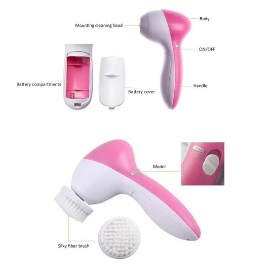 5 In 1 Electric Face Wash Brush And Cleansing Device